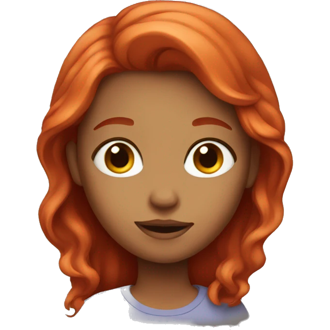 red-haired girl emoji
