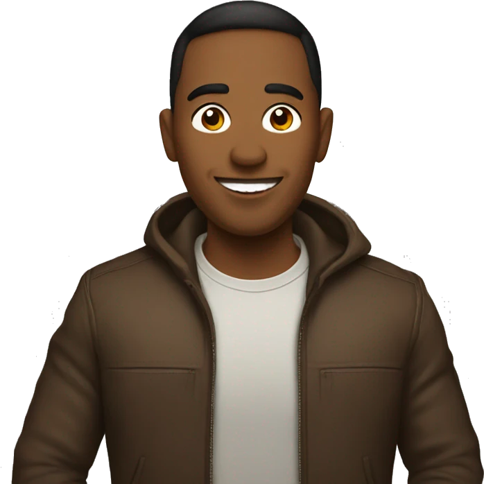 Brown dude inside tesla emoji