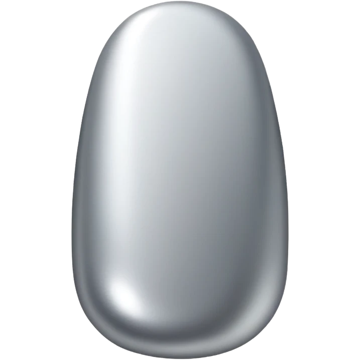 silver nail, simple and clear emoji