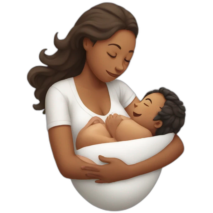 Mom giving birth emoji