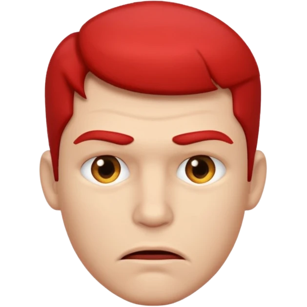 Male biting lips emoji