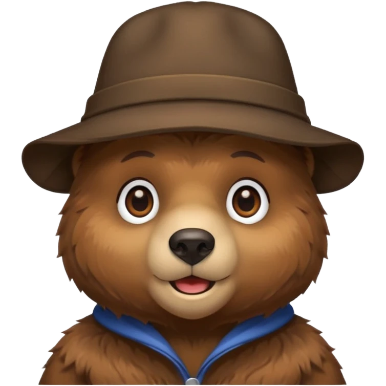 bear wearing hat emoji