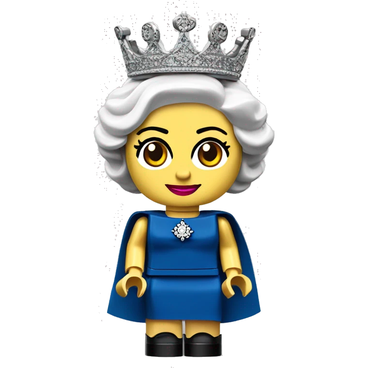 QUEEN ELIZABETH II lego full body old emoji