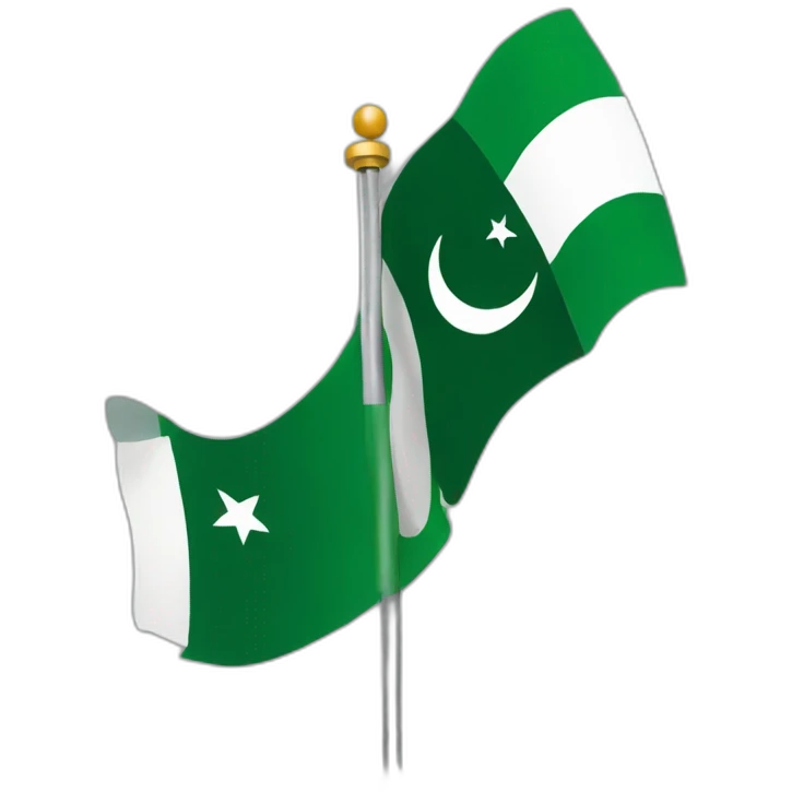 Pakistani Flag Going High emoji
