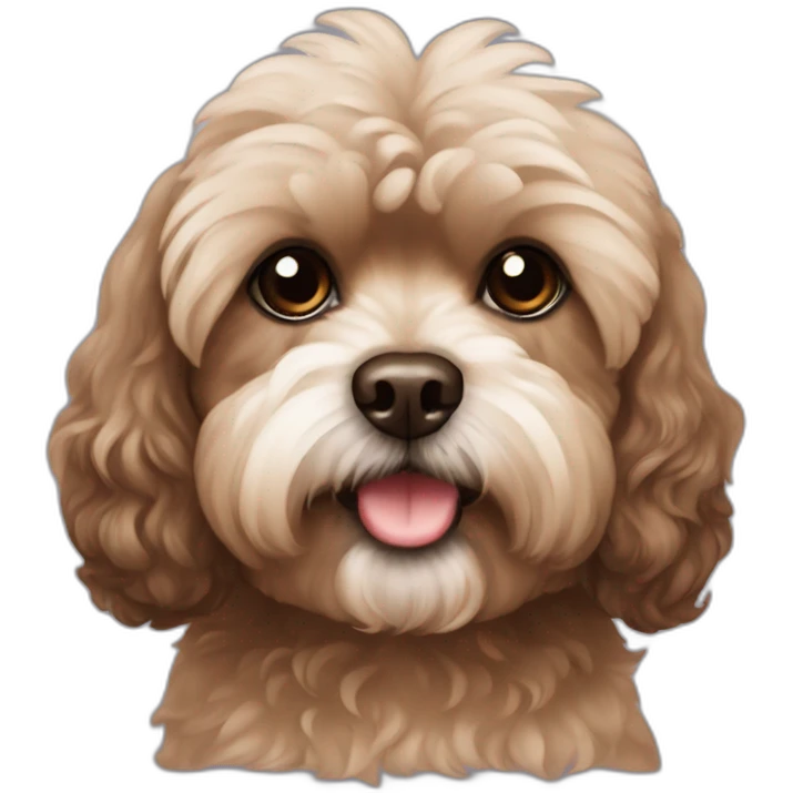 Brown shihpoo emoji