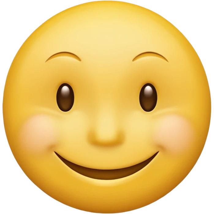yellow round smiley thinking with a smile emoji