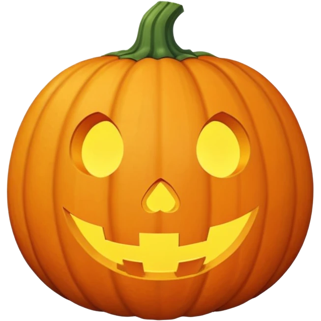 realistic sweet pumpkin fruit, no face, no jack-o-lantern features emoji