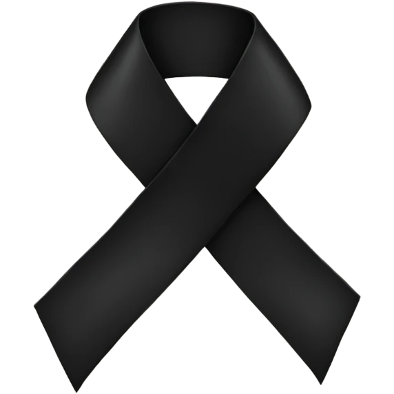 Black ribbon emoji
