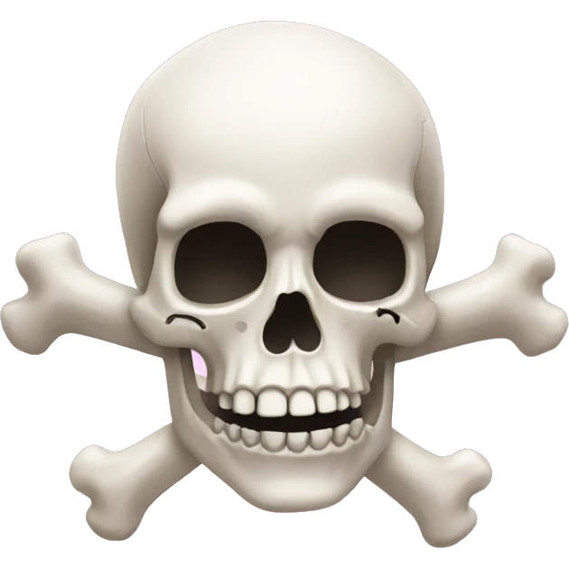 Skull with a 🎀 emoji