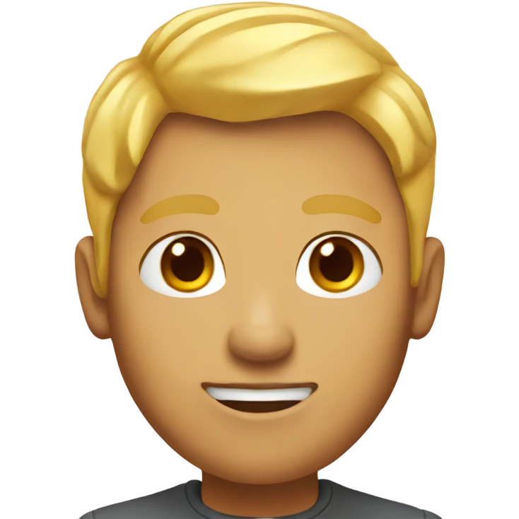 Orange skin male with blonde hair  emoji