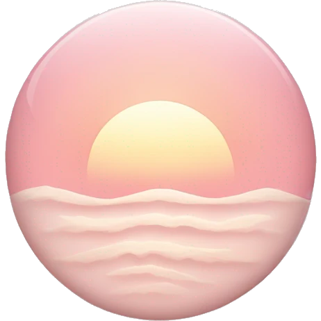 Light Pink rising sun emoji