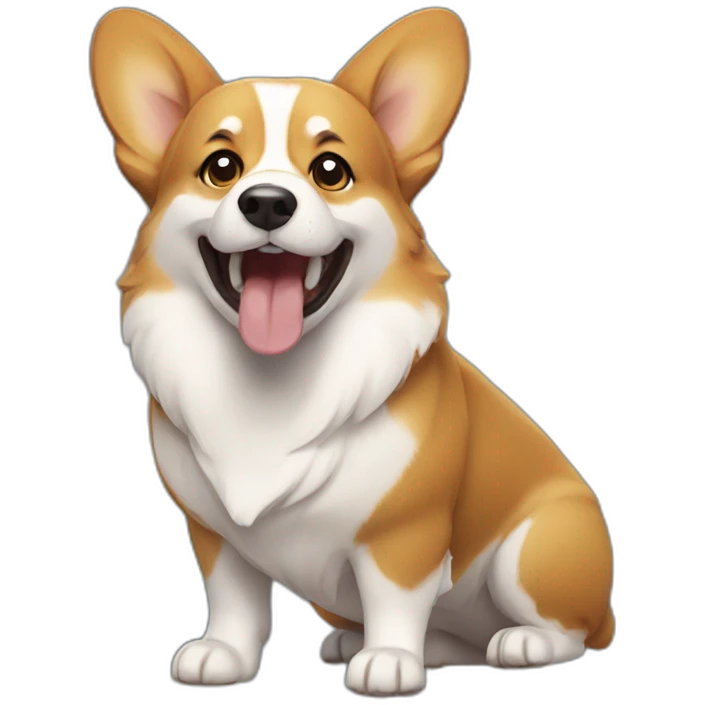 hungry corgi emoji