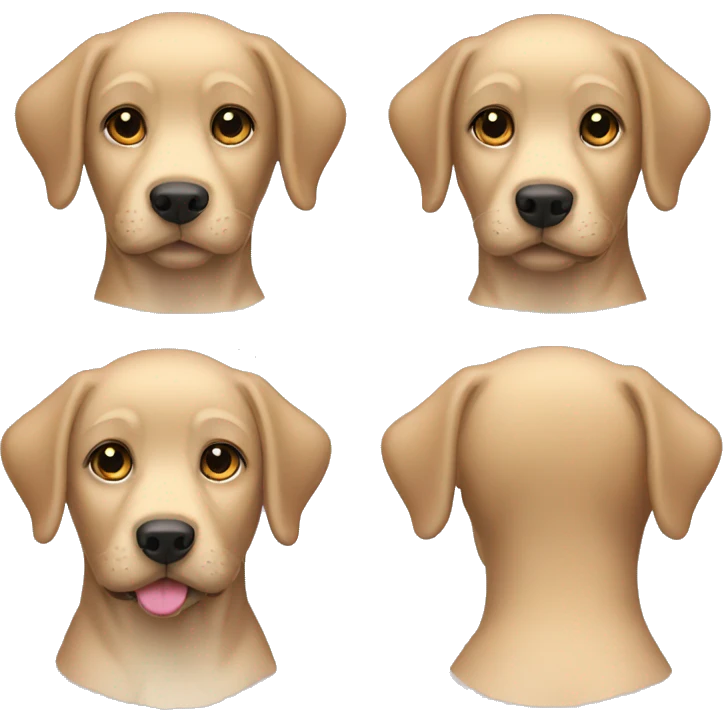 Girl labrador emoji