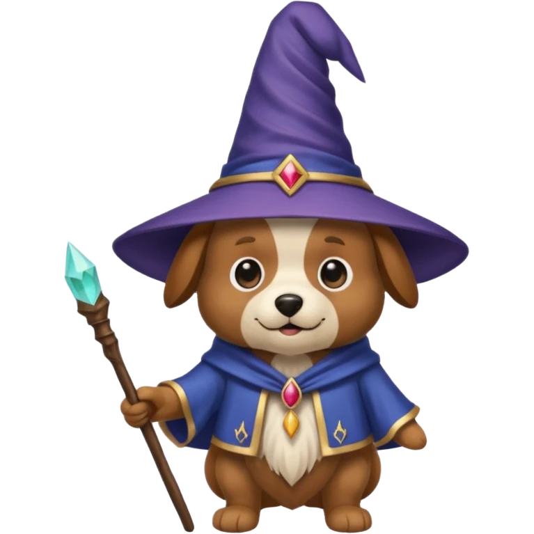 Dog wizard emoji