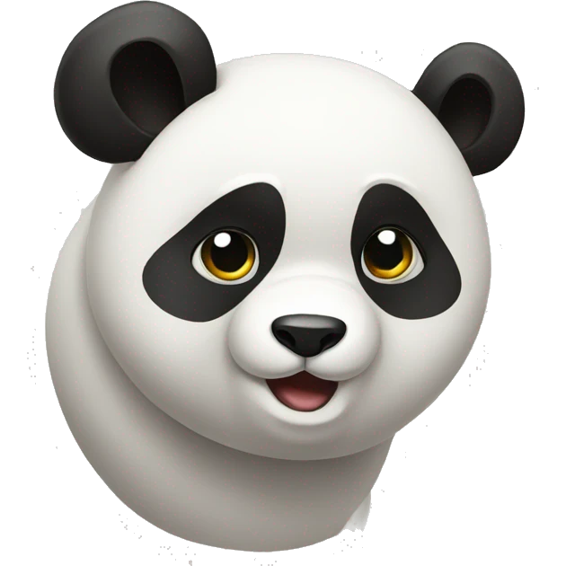 Confused panda emoji