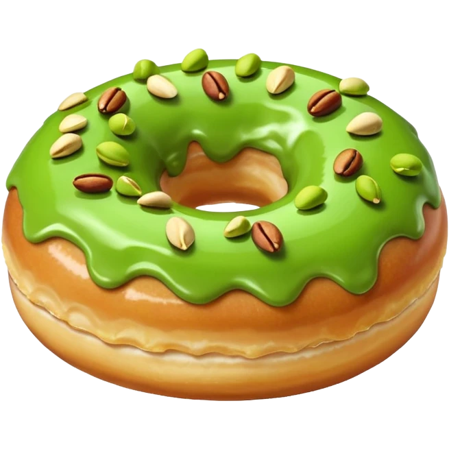 donuts green pistachios topping emoji