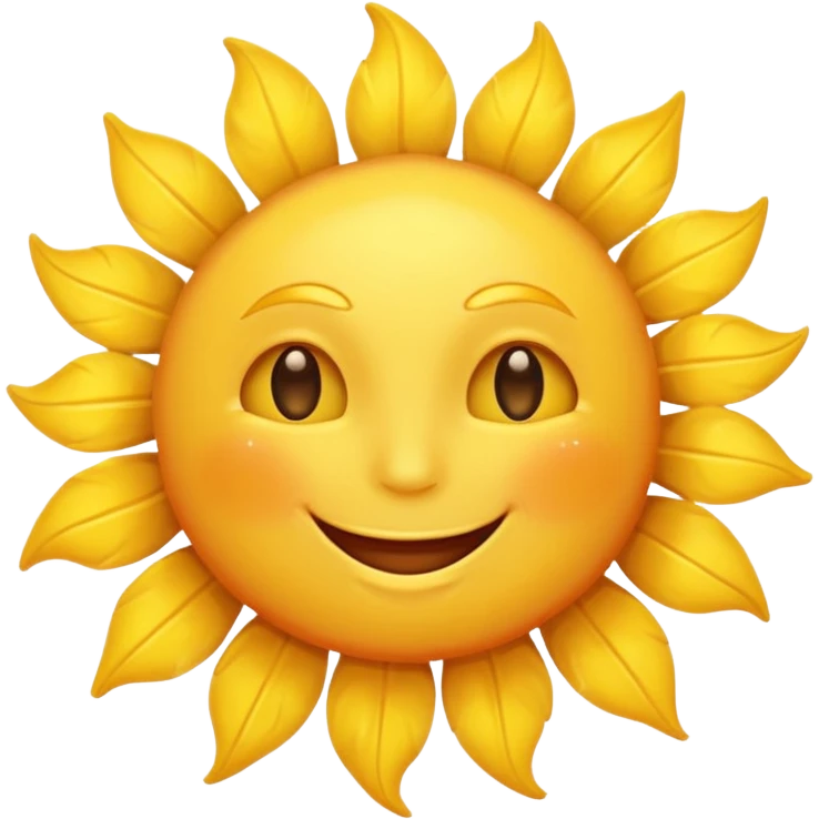 A happy sun emoji emoji