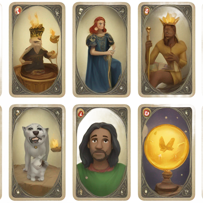Deck of tarot cards emoji