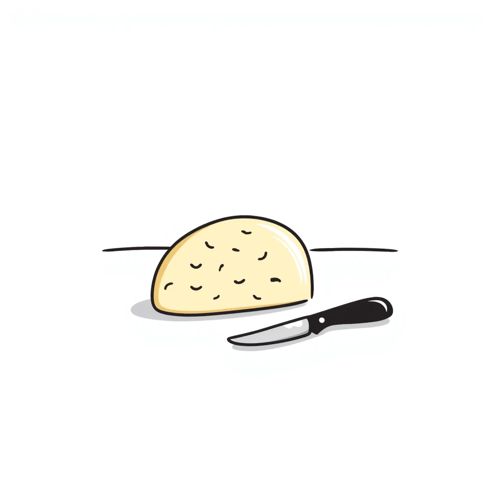 a creamy stick of butter with knife emoji