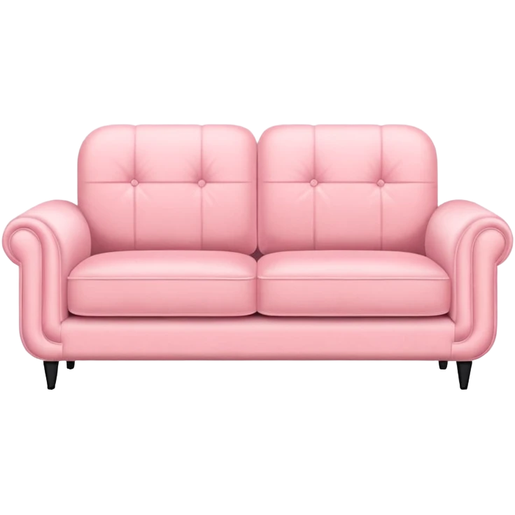 Soft Pink sofa modern  minimal emoji