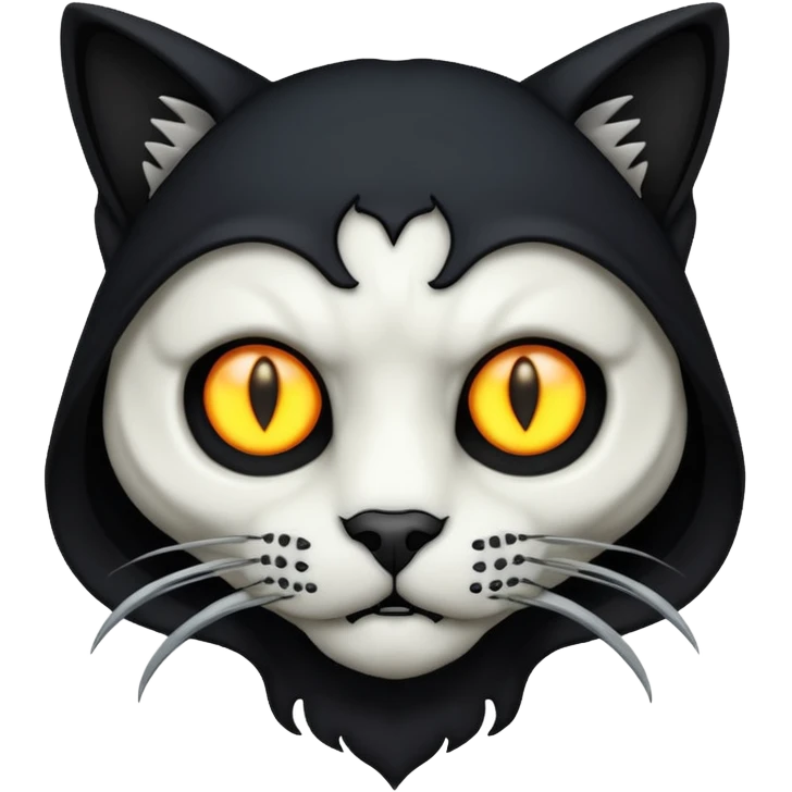 Grim reaper cat head emoji