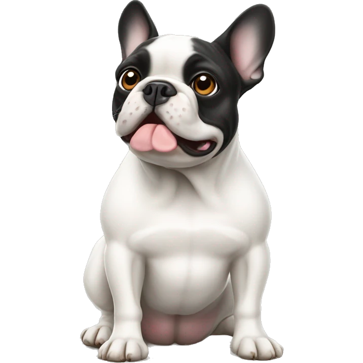 White French bulldog  emoji