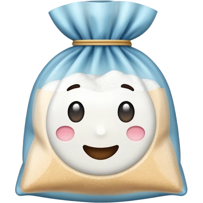 small bag with sugar inside emoji