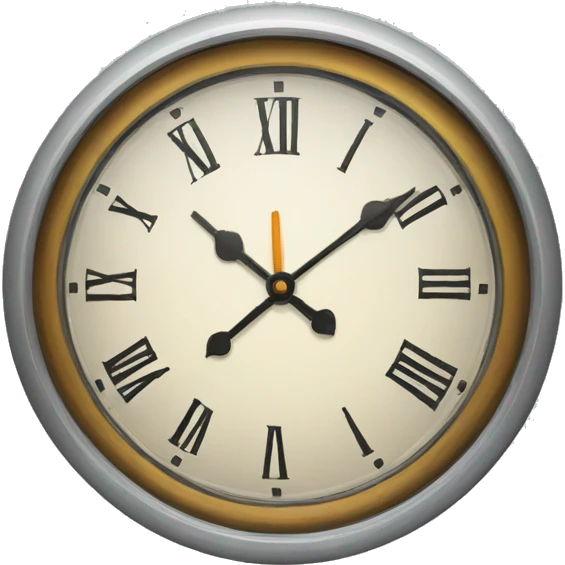 clock without the inside emoji