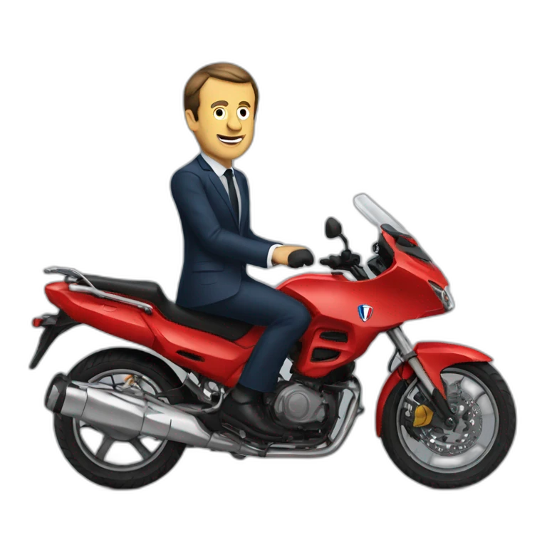 macron-en moto emoji
