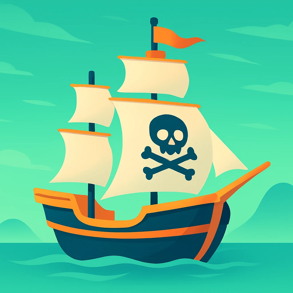 pirate ship emoji