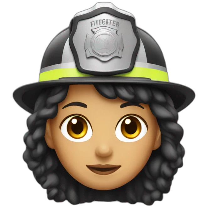 Firefighter girl emoji