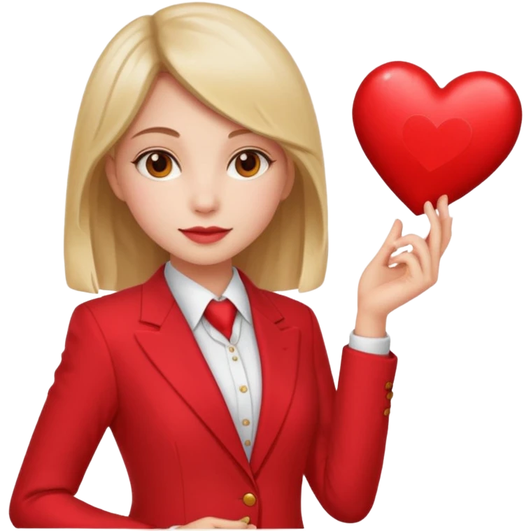 Hot suit Girl Valentine emoji