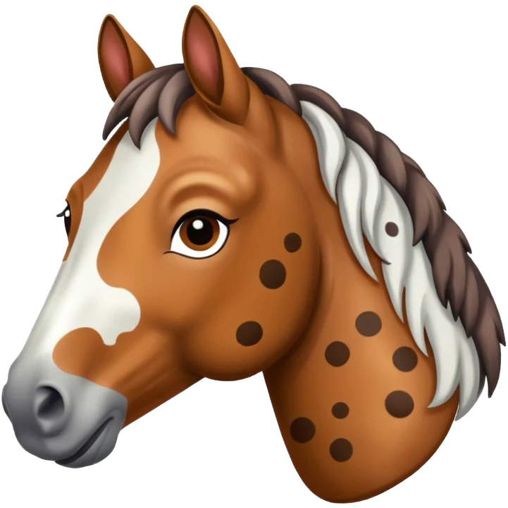 Emoji de caballo appaloosa emoji