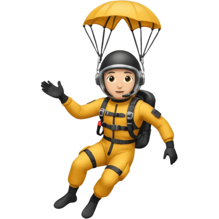 parachute diver emoji