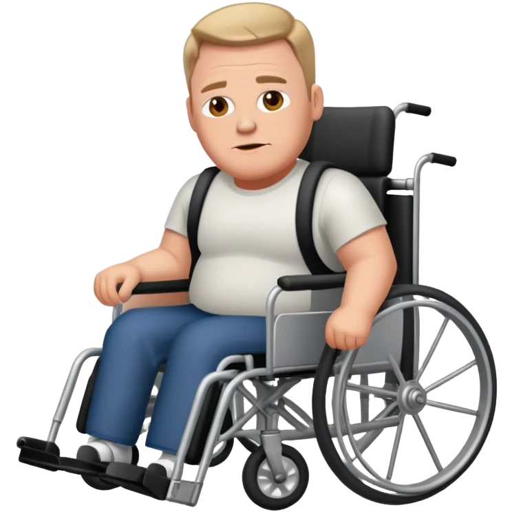 Joe Swanson from family guy in wheelchair  emoji