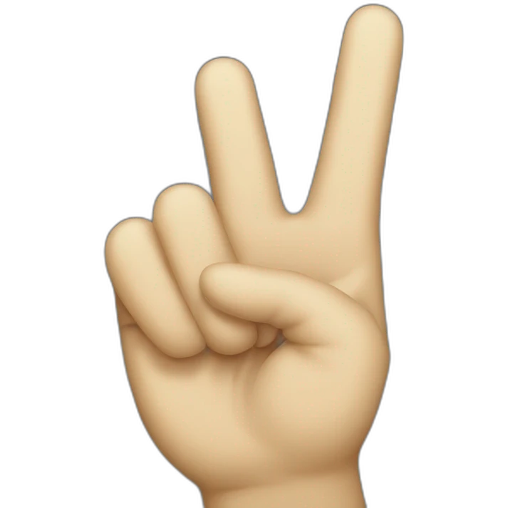 Victory sign emoji