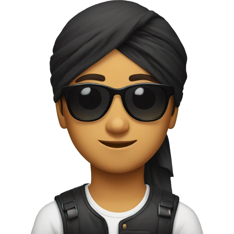 sikh boy with black sun glasses emoji