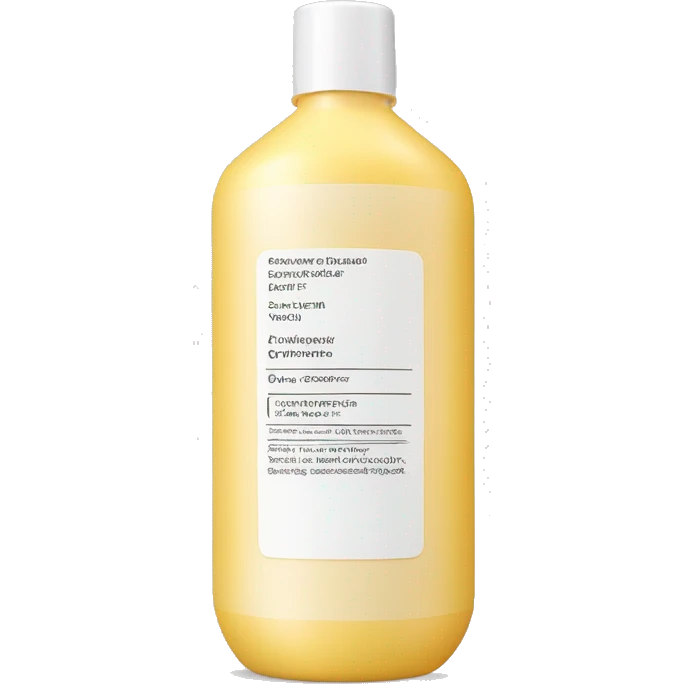 leave-in conditioner bottle with label emoji