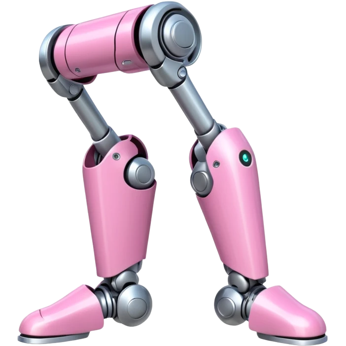 pink robotic cybernatic leg emoji