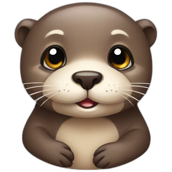 Cute otter emoji