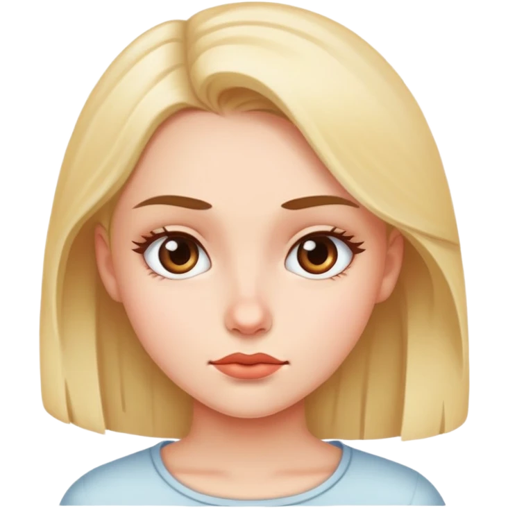 girl giving a side eye  emoji