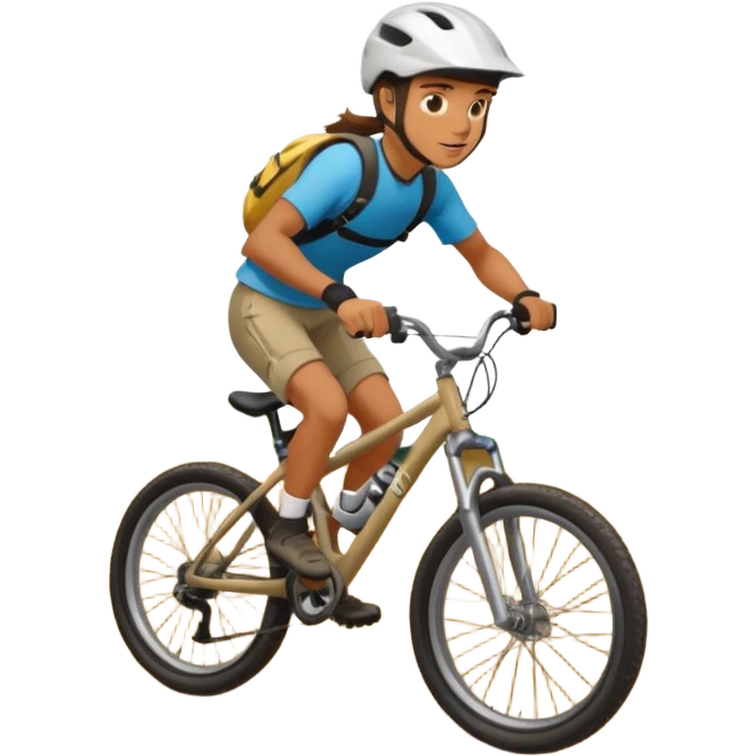 Pumptrack with rider emoji