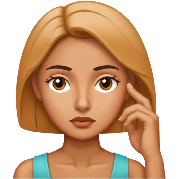 woman thinking emoji