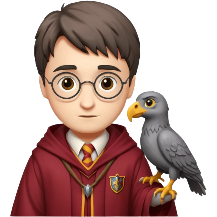 buckbeak and harry potter emoji