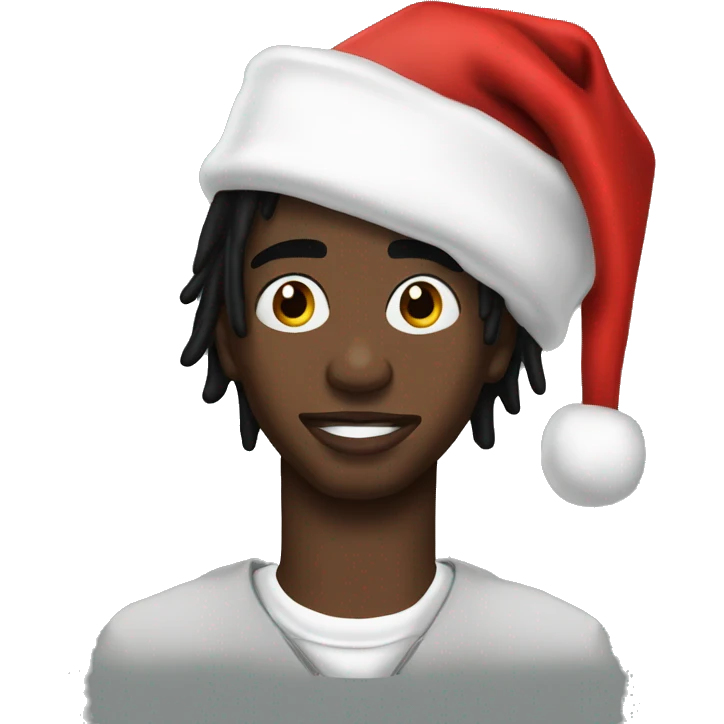 make playboi carti the rapper with a santa hat  emoji