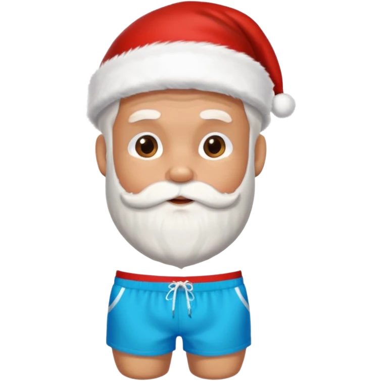 santa surfing emoji
