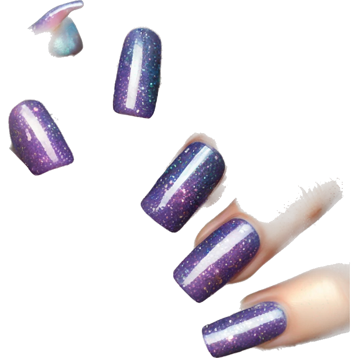 glitter nails tattoo emoji