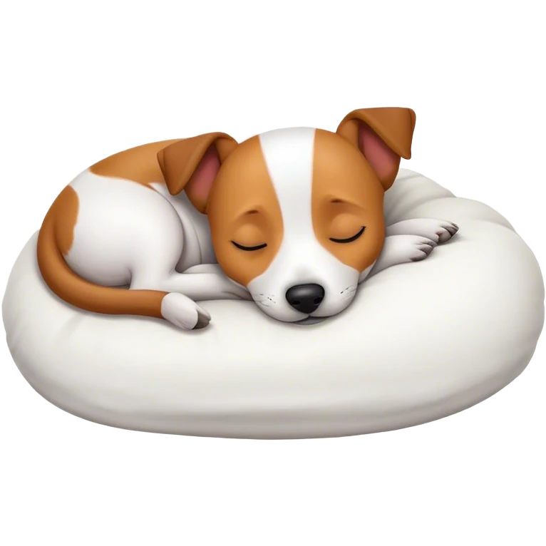 Jack Russel terrier sleeping  emoji