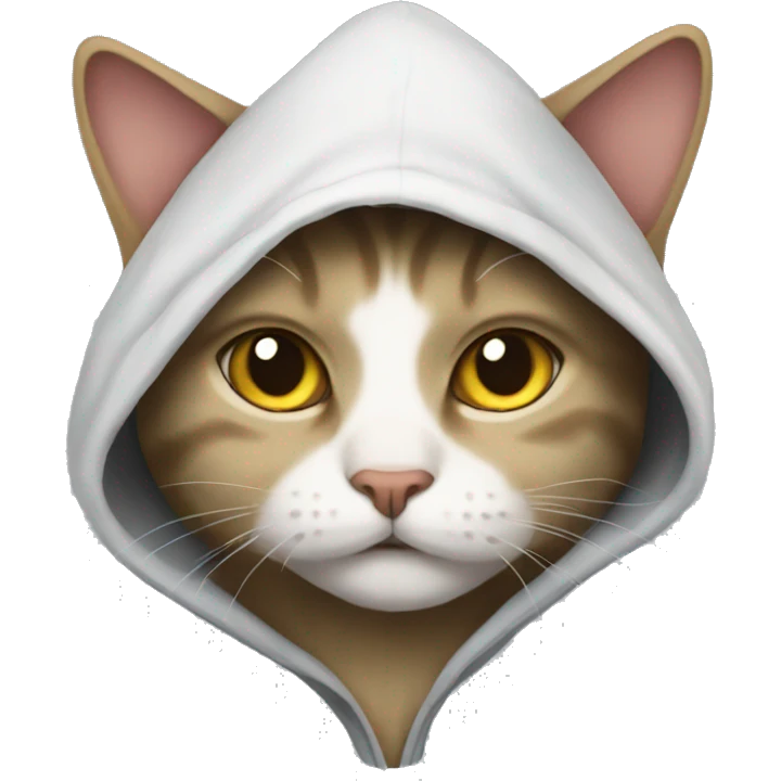Cat with hoodi emoji