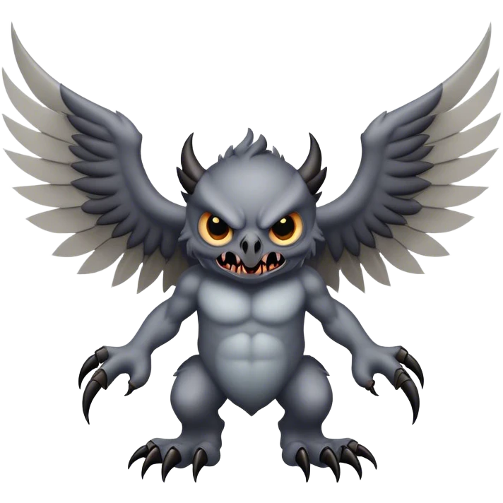 The most scariest monster with wings  emoji
